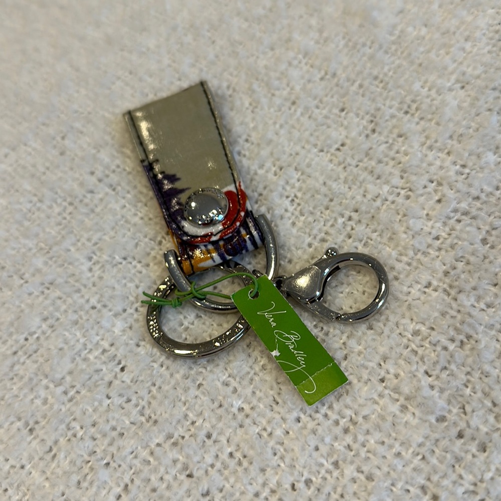 Vera Bradley Loop Key chain, Painted Feathers, NWT!